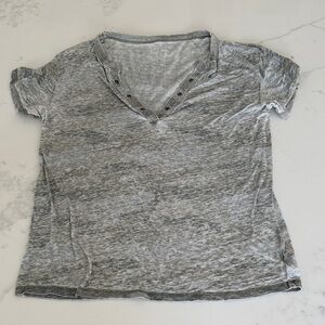 American eagle super soft camo V-Neck Top